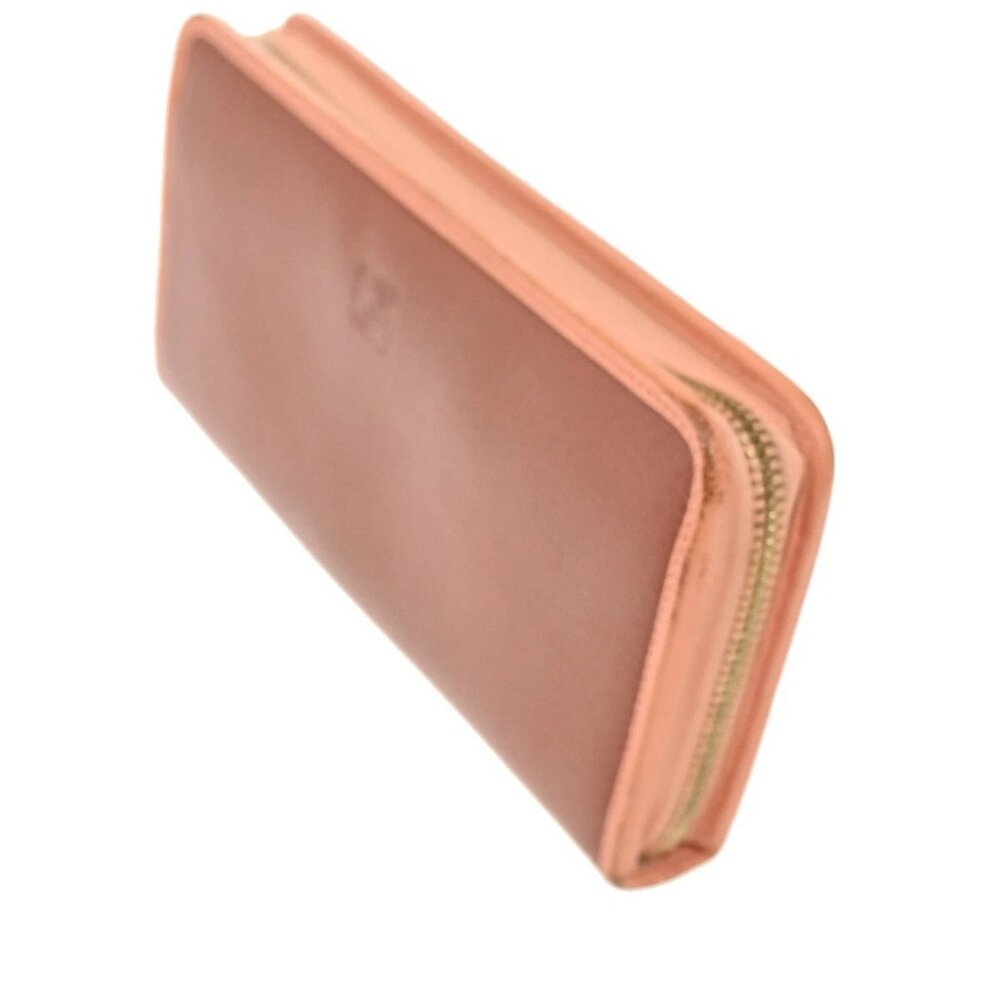 LOEWE Anagram Zipper Around Long Wallet Leather Brown Pink GHW Spain 31KB947 - Picture 2 of 14